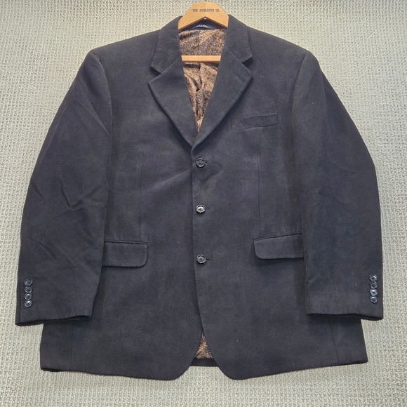 Ralph Lauren Blazer Mens 42R Black Sport Coat Paisley Lined Corduroy - Picture 2 of 7